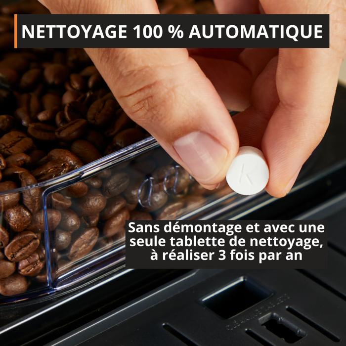 Intensity EA5008E0, Machine à Espresso automatique à grains, 4 recettes de café, 1,7 L