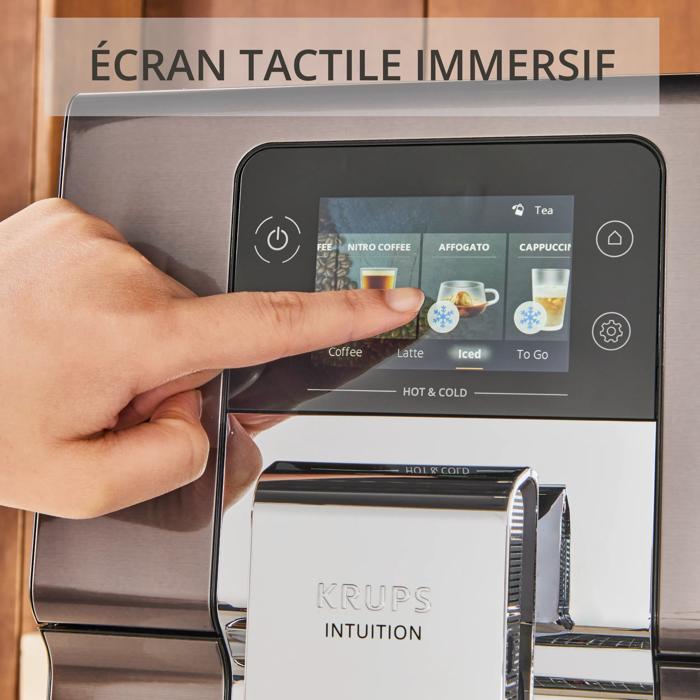 Hot&Cold EA879NE0, Machine espresso automatique à grains, 36 recettes, 3 L